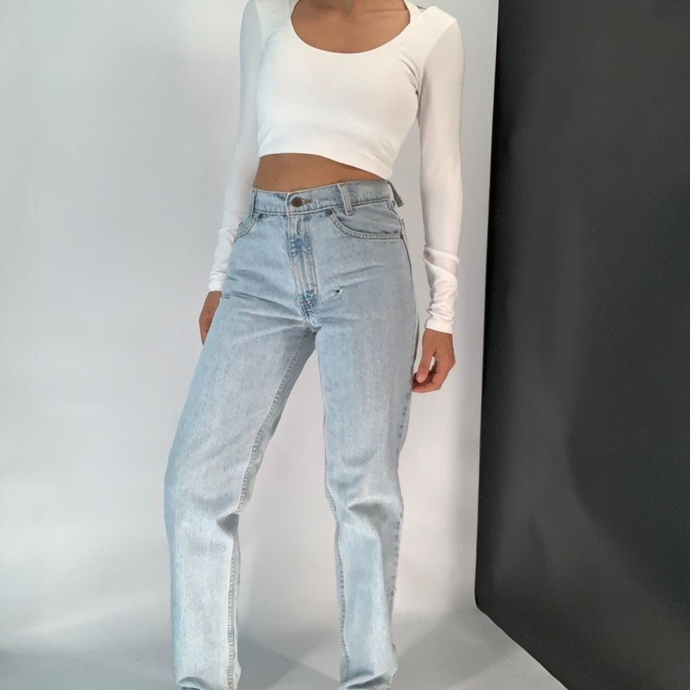 Levi’s vintage orange tab 550 student w 29 l 32 womens fits like xs sz 0 -2 - Picture 2 of 11